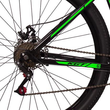 Bicicleta Aro 29 Aço Carbono KGT Freios a Disco Suspensão 21 marchas - VERDE