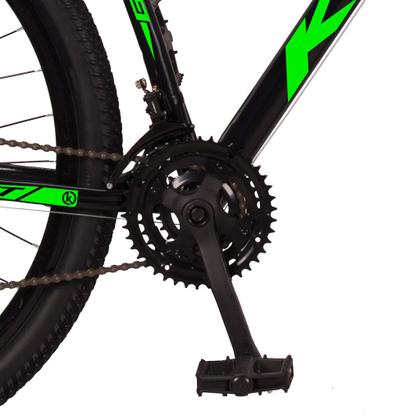 Bicicleta Aro 29 Aço Carbono KGT Freios a Disco Suspensão 21 marchas - VERDE