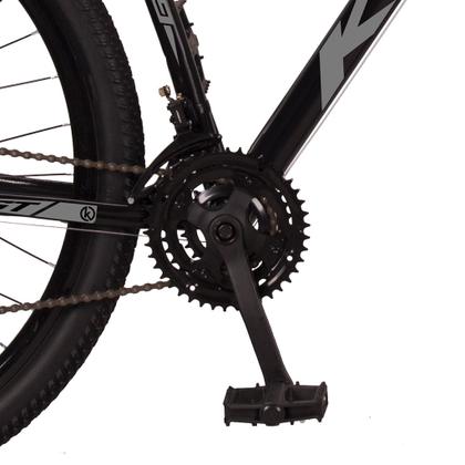 Bicicleta Aro 29 Aço Carbono KGT Freios a Disco Suspensão 21 marchas - CINZA