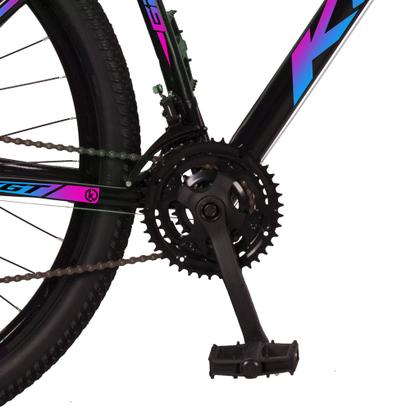 Bicicleta Aro 29 Aço Carbono KGT Freios a Disco Suspensão 21 marchas - AURORA