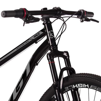 Bicicleta Aro 29 Aço Carbono KGT Freios a Disco Suspensão 21 marchas - CINZA