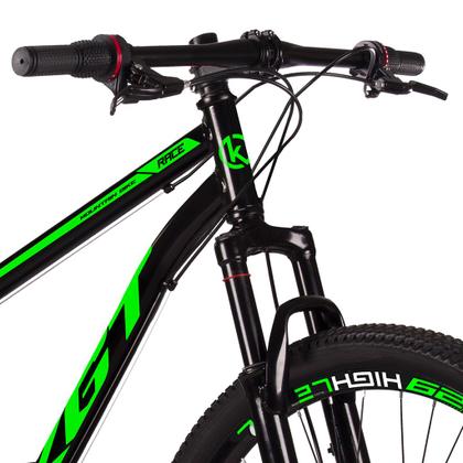 Bicicleta Aro 29 Aço Carbono KGT Freios a Disco Suspensão 21 marchas - VERDE