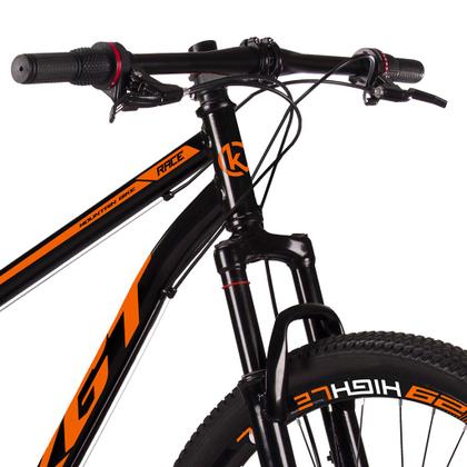 Bicicleta Aro 29 Aço Carbono KGT Freios a Disco Suspensão 21 marchas - LARANJA