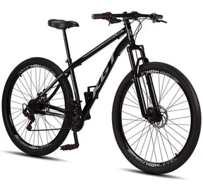 Bicicleta Aro 29 Aço Carbono KGT Freios a Disco Suspensão 21 marchas - CINZA