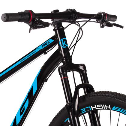 Bicicleta Aro 29 Aço Carbono KGT Freios a Disco Suspensão 21 marchas - AZUL