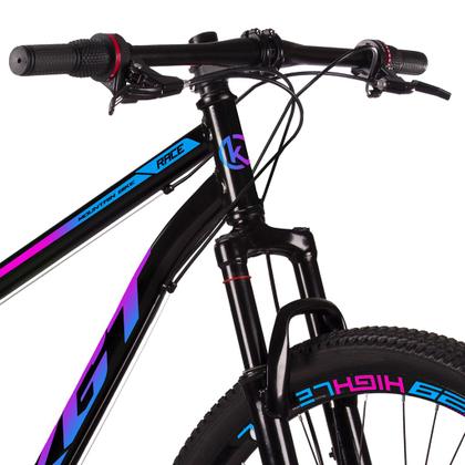 Bicicleta Aro 29 Aço Carbono KGT Freios a Disco Suspensão 21 marchas - AURORA